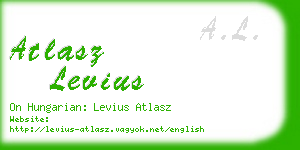 atlasz levius business card